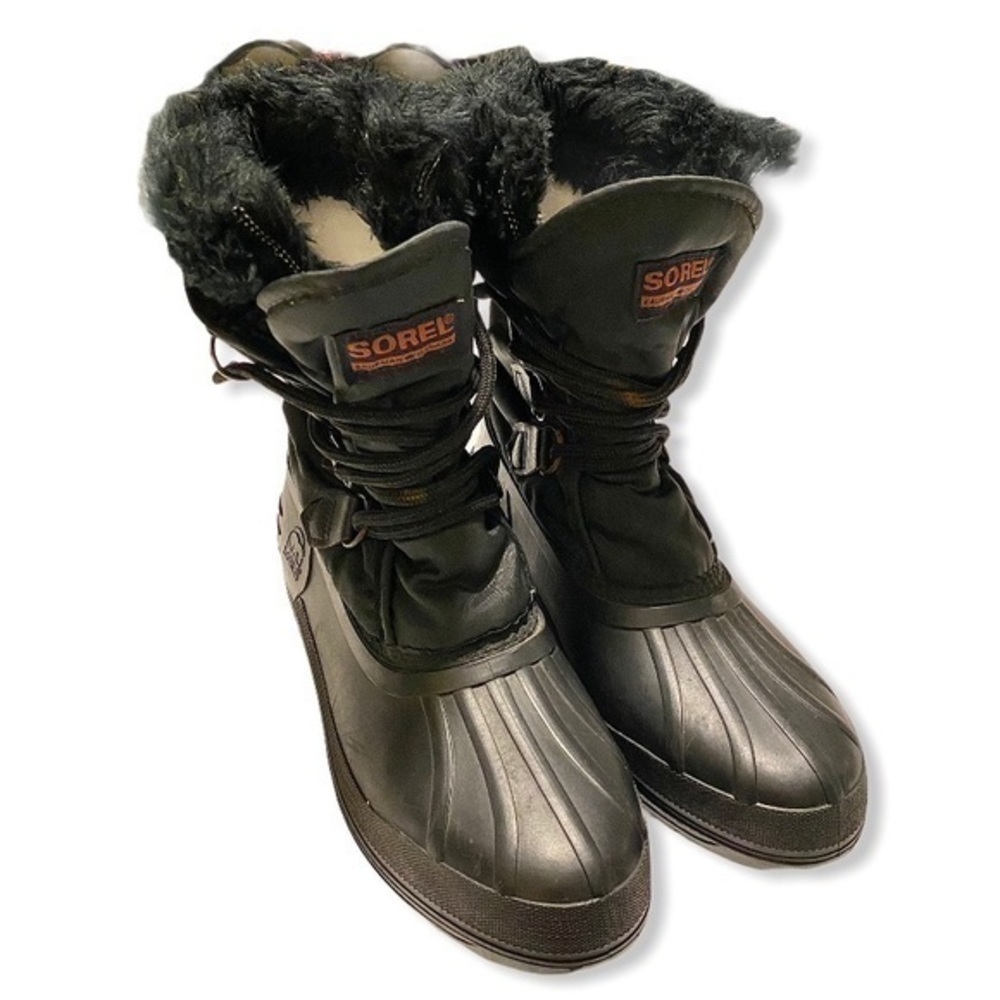 Sorel black boots  Size 8